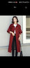 皮爾卡丹（pierre cardin）春秋季流行風(fēng)衣女中長(zhǎng)款2024年新款韓版寬松休閑外套女士氣質(zhì)大衣 酒紅色 L （110-120斤） 曬單實(shí)拍圖