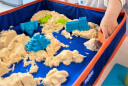弥鹿（MiDeer）儿童玩具沙沙安全粘土DIY百变沙套装（4斤原色沙+沙盘+沙模） 晒单实拍图