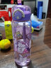 Hello Kitty兒童直飲吸管水杯Tritan材質(zhì)女男夏季防摔庫咯米小學(xué)生幼兒園杯子 1246-紫色600ml 曬單實(shí)拍圖