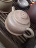 吉羊 宜興紫砂壺柴燒窯變純180ml 翡翠金砂 曬單實拍圖