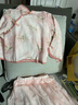 乖奇熊【中國風(fēng)】女寶寶八分袖套裝夏季薄款嬰兒衣服半身裙兩件套外出裙 粉色/粉鶴松竹 120 曬單實(shí)拍圖
