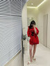 依思 Q（exull）拖鞋女夏季新款厚底增高踩屎感浴室家用防滑外穿沙灘一字拖涼拖女 米色 37-38 曬單實拍圖