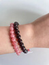 歐蒂朵水晶酒紅石榴石手鏈男女手串飾品小眾感本命年轉運送禮物 精品石榴石8mm22顆左右 送證書(shū) 曬單實(shí)拍圖
