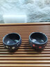 閑酌 純手工原礦云南建水紫陶品茗杯功夫茶杯梅花粘貼小杯 曬單實(shí)拍圖