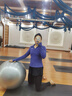 徽格兒戶(hù)外跑步運動(dòng)上衣女秋冬新款專(zhuān)業(yè)訓練瑜伽服半拉鏈長(cháng)袖健身衣外套 藍色兩件套 L 曬單實(shí)拍圖