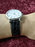 浪琴（LONGINES）瑞士表帶 時尚系列亮黑色牛皮革表帶+精鋼鍍銠針式表扣L682122618 亮黑色20.00 mm 曬單實拍圖