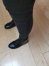 旺奈羊毛媽媽棉鞋冬季真皮平底中老年人棉皮鞋女保暖加絨大碼女鞋短靴平跟防滑老人奶奶棉靴 黑色 41 曬單實(shí)拍圖