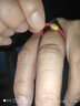 紅色年輪黃金轉(zhuǎn)運(yùn)珠戒指男女款本命年紅繩轉(zhuǎn)運(yùn)珠戒指足金路路通送禮尾戒指 金珠金重約: 0.28g 曬單實(shí)拍圖