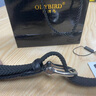 歐迪鳥（ODYBIRD）品牌男士皮帶時尚手工編織帆布腰帶不銹鋼針扣彈力松緊褲帶3.4cm 銀扣+黑色彈力 110cm 曬單實拍圖