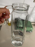 樂(lè )美雅涼白開(kāi)冷水壺玻璃水壺家用大容量冷水壺茶壺檸檬果汁扎壺 透明八角壺+刷子 曬單實(shí)拍圖
