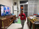 都衣舞爾2025新年拜年服一家五六口全家福拍照親子裝全家裝加絨衛(wèi)衣字母衫 紅色（春秋不加絨） 男寶110 曬單實(shí)拍圖