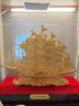 MOREISAN絨沙金一帆風順帆船擺件新中式輕奢創(chuàng)意藝術(shù)家居客廳辦公室送朋友送客戶開業(yè)禮品 絨沙金中大號一帆風順 曬單實拍圖