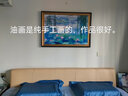 帝旗 莫奈世界名畫(huà)睡蓮手繪油畫(huà)客廳裝飾畫(huà)入戶(hù)玄關(guān)掛畫(huà)餐廳臥室墻畫(huà) 692金實(shí)木框 100X70 曬單實(shí)拍圖