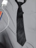 FitonTon领带男手打8CM正装男士商务面试上班工作结婚领带礼盒装FTL0003 黑色斜纹(手打) 实拍图