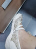 斯凯奇（Skechers）女鞋玛丽珍鞋女单鞋夏季平底一脚蹬软底鞋子女士浅口100022 自然色/NAT 36.5 实拍图