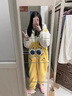 悠曼婭連體睡衣女冬季加絨加厚家居服女卡通動(dòng)漫海綿寶寶保暖套裝可外穿 海綿寶寶（優(yōu)質(zhì)加厚款） L （建議110-125斤） 曬單實(shí)拍圖