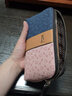 why情人節禮物包包女包休閑大容量手拿包精致錢(qián)包拼色包包女包迷你包 藍色配粉色 曬單實(shí)拍圖