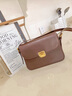viney豆腐包包女包牛皮斜挎包單肩腋下包手提生日禮物送女友老婆 【咖啡色】高檔實(shí)用輕奢小包 曬單實(shí)拍圖