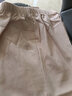 啄木鳥(niǎo)媽媽褲子棉麻薄款中年老年女九分褲松緊高腰休閑褲寬松夏季新款 (棉麻面料)米色 4XL (建議145-160斤) 曬單實(shí)拍圖