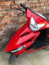 杰帆（JF）踏板摩托车125cc鬼火一代摩托车外卖踏板车燃油车助力车可上牌 红色 标准款 实拍图
