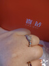 喜鉆七夕禮物18K金鉆戒女個性豹子鉆戒女求婚鉆石戒指結(jié)婚鉆戒送女友 紅18K金76分(8+68) 曬單實拍圖