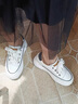 狄德拉真皮內增高9cm小白鞋女秋冬款厚底松糕小個(gè)子輕便休閑運動(dòng)板鞋 白色 (適合春秋) 33 (215mm) 曬單實(shí)拍圖