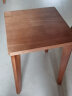 家逸凳子家用实木小板凳餐厅椅子创意方凳可叠放吧台矮凳 实拍图
