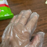 美丽雅 一次性手套200只食品用抽取式塑料pe加厚防漏家用厨房透明薄膜 实拍图