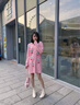 DAPHNE達芙妮馬丁靴女2024冬季法式高跟女靴短靴百搭厚底增高鞋加絨加厚瘦瘦靴 米白色（7cm跟高） 37 曬單實拍圖