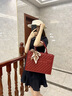 伊梵絡(luò)（EAVALURE）紅色包包女大容量2024新款潮質(zhì)感婚包婚禮手提包結(jié)婚新娘包 紅色大號(hào) 曬單實(shí)拍圖