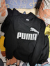 彪馬（PUMA）秋冬兒童大童休閑印花套頭圓領針織衛(wèi)衣舒適保暖 黑色 140 cm 曬單實拍圖