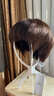 夢(mèng)唯詩(shī)（Moonwish）新款假發(fā)女真發(fā) 假發(fā)女短發(fā)自然蓬松短發(fā)假發(fā)套媽媽中老年 夏季全手織-全真發(fā)-深棕色 80%選 短發(fā) 曬單實(shí)拍圖