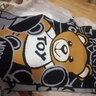 MOSCHINO莫斯奇諾FW23女士Teddy Bear Toy小熊棉羊毛秋冬圍巾【專(zhuān)屬好物】黑色U 曬單實(shí)拍圖