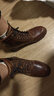 添柏嵐（Timberland）官方踢不爛男鞋經(jīng)典馬丁靴高幫戶(hù)外偏大|15551 15551W/寬版/棕色 45 鞋內長(cháng)：29cm 曬單實(shí)拍圖