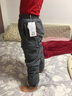 鴨鴨兒童羽絨褲童裝中大童保暖加厚男童2024新款外穿休閑女童褲子YG 灰色 160 曬單實(shí)拍圖