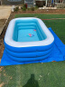 曼比鱼 儿童游泳池 超大充气游泳池 婴儿游泳池长方形保温洗澡盆 2.1米三层-电泵水枪泳圈海洋球20 实拍图