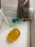 幸月 天然蜜蠟貔貅雕件配珠 男女款單珠散珠 雞油黃琥珀 手串手鏈配飾 24*18*14、3.5克左右 曬單實(shí)拍圖