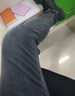 啄木鳥(niǎo)牛仔褲男修身小腳春秋新款褲子男休閑褲男士百搭長(cháng)褲 8907灰色+1920黑色 31 曬單實(shí)拍圖