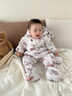 優(yōu)奇嬰兒連體羽絨服冬季連體衣寶寶秋冬外出服剛出生小月齡羽絨服哈衣 森林密語(yǔ) 73cm 曬單實(shí)拍圖