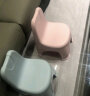茶花 塑料凳子 家用小椅子 幼儿童靠背椅 靠背凳 粉色 1只装 实拍图