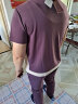 秋芙罗妈妈装夏装运动套装短袖T恤衫中老年人女装休闲奶奶衣服两件套 紫色 5XL【建议145-160斤】 实拍图
