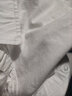 極麻透氣男士柔軟水洗牛津紡長(cháng)袖全棉休閑百搭純色襯衫寬松白襯衣潮男 白色 2XL 曬單實(shí)拍圖