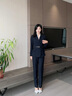 威世品秋季西裝套裝職業(yè)裝女裝酒店經(jīng)理工裝氣質(zhì)高端售樓部美容院工作服 藏藍(lán)色長袖西裝 L 建議108-117斤 曬單實(shí)拍圖