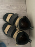 OTZSHOES丑萌休閑高幫鞋男女同款冬季翻毛皮拼接果凍鞋 黑/酒紅 37  曬單實(shí)拍圖