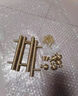 利德仕黃銅柜門(mén)拉手法式輕奢櫥柜衣柜把手現(xiàn)代簡(jiǎn)約金色單孔柜子抽屜拉手 8081-孔距：96mm 曬單實(shí)拍圖
