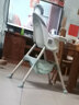 海豚小姐（Miss Dolphin）寶寶餐椅嬰兒童餐桌椅可調檔便攜折疊餐椅1-3歲家用嬰兒吃飯座椅 天青色-食品級+調高矮可折疊 曬單實(shí)拍圖