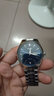 勞士頓（ROSDN）匠心夜光防水瑞士風(fēng)全自動(dòng)機械男士手表男十大品牌送男友生日禮物 本色雙日歷藍面鋼帶 曬單實(shí)拍圖