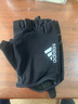 adidas 阿迪達斯手套 男士女士運動(dòng)健身手套半指手套防滑透氣騎行單車(chē)訓練手套黑白基礎款M(掌圍16-18） 曬單實(shí)拍圖