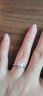 喜鉆真鉆附證書(shū)-鉑金鉆石戒指公主方鉆戒女求婚結婚鉆石戒指生日禮物 GIA證書(shū)-鉑金共45分E色VVS2 曬單實(shí)拍圖