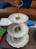 友来福水果盘欧式果盘蛋糕架客厅糖果盒家用三层点心盘浮雕甜品台 实拍图